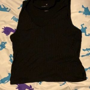 AMERICAN EAGLE RIBBED CROP TEE